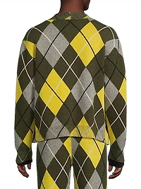 Argyle Cashmere Cardigan