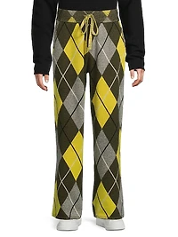 Argyle Cashmere Lounge Pants