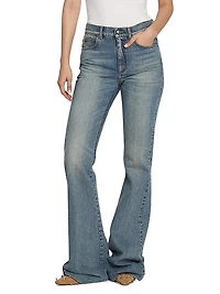 Denim High-Rise Boot-Cut Jeans