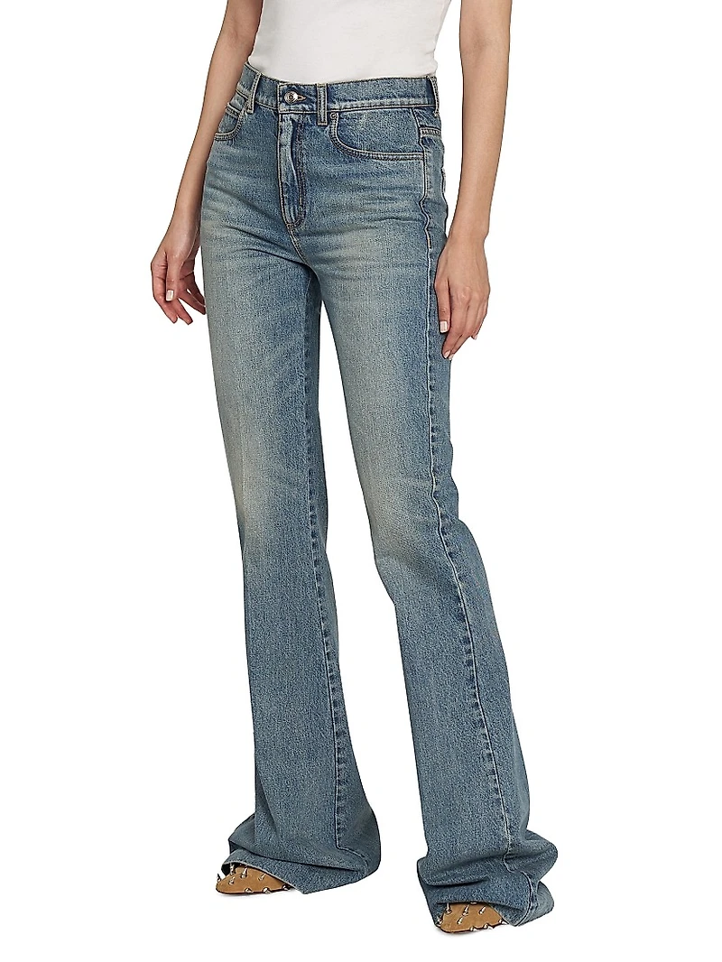 Denim High-Rise Boot-Cut Jeans