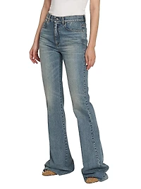 Denim High-Rise Boot-Cut Jeans