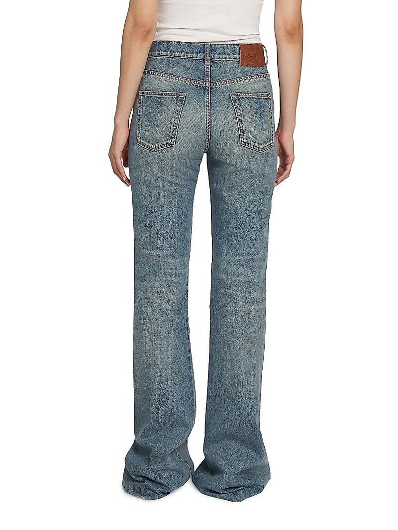 Denim High-Rise Boot-Cut Jeans