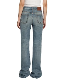 Denim High-Rise Boot-Cut Jeans