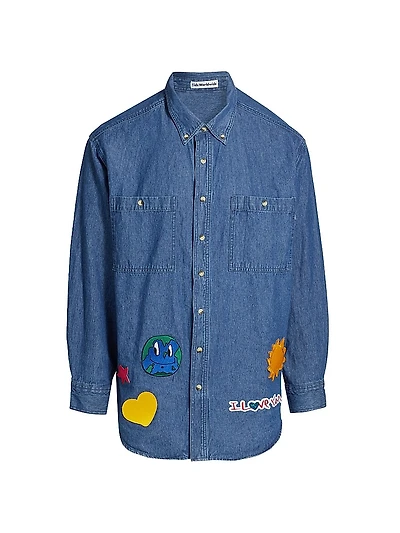 Universe Denim Button-Down Shacket