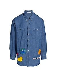 Universe Denim Button-Down Shacket