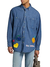 Universe Denim Button-Down Shacket