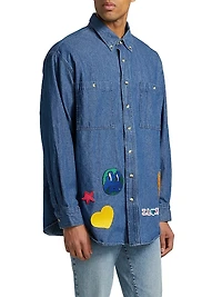Universe Denim Button-Down Shacket