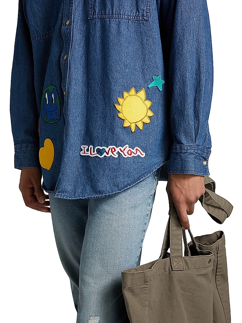 Universe Denim Button-Down Shacket