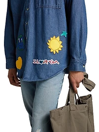 Universe Denim Button-Down Shacket