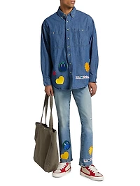 Universe Denim Button-Down Shacket