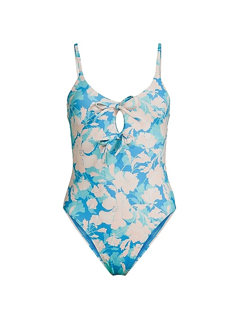 Wiley Floral Bow One-Piece Swimsuit
