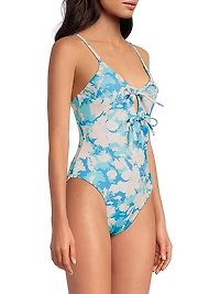 Wiley Floral Bow One-Piece Swimsuit