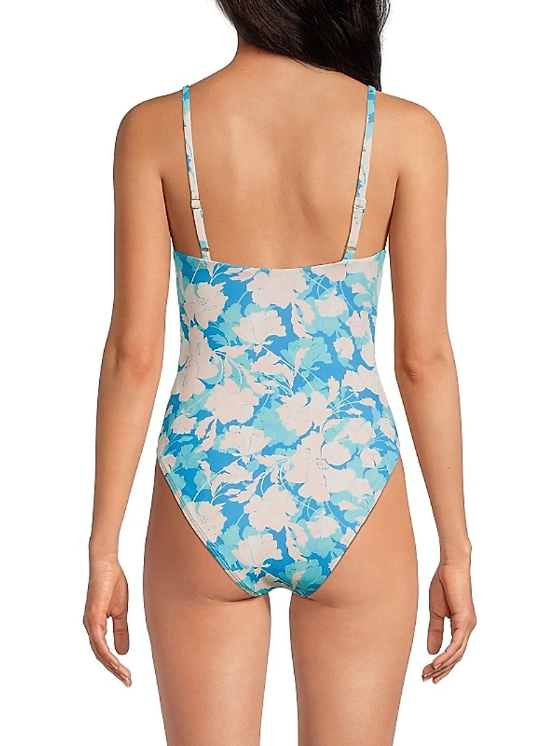 Wiley Floral Bow One-Piece Swimsuit