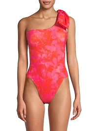 Clara Floral One-Shoulder One-Piece Swimsuit