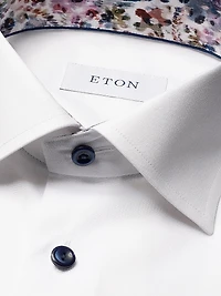 Contemporary-Fit Floral Twill Shirt