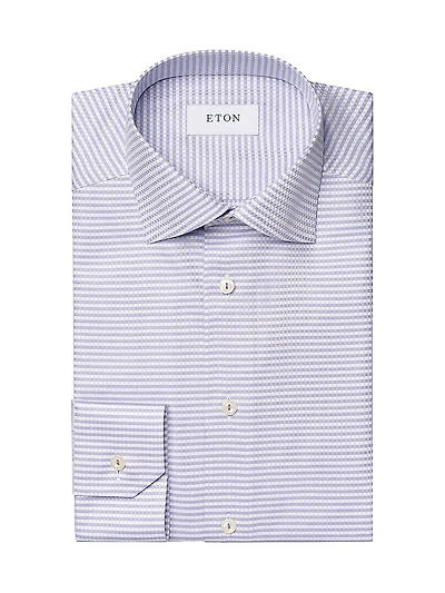 Contemporary-Fit Micro Check Shirt