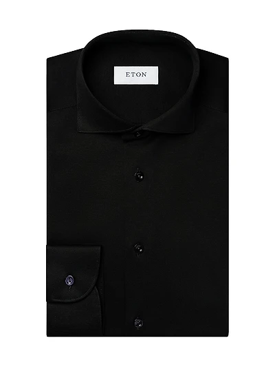 Contemporary-Fit Knit Jaquard Shirt