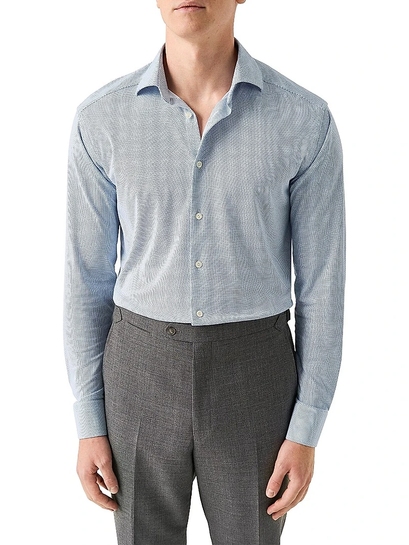 Slim-Fit Geometric 4Flex Stretch Shirt