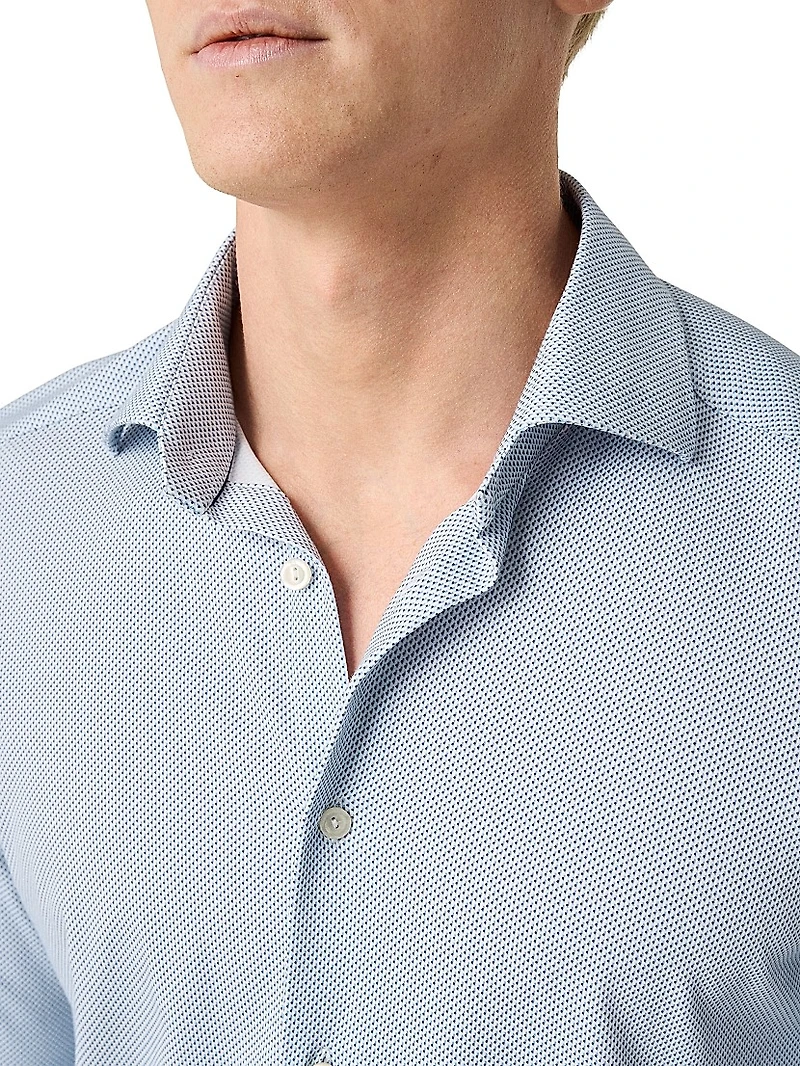 Slim-Fit Geometric 4Flex Stretch Shirt
