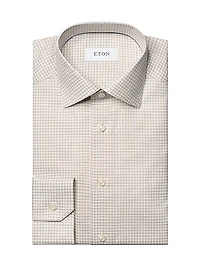 Slim-Fit Grid Check Shirt