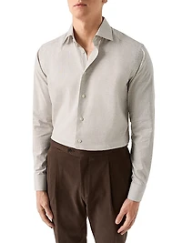 Slim-Fit Grid Check Shirt