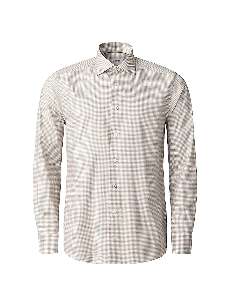 Slim-Fit Grid Check Shirt