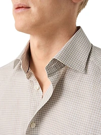 Slim-Fit Grid Check Shirt