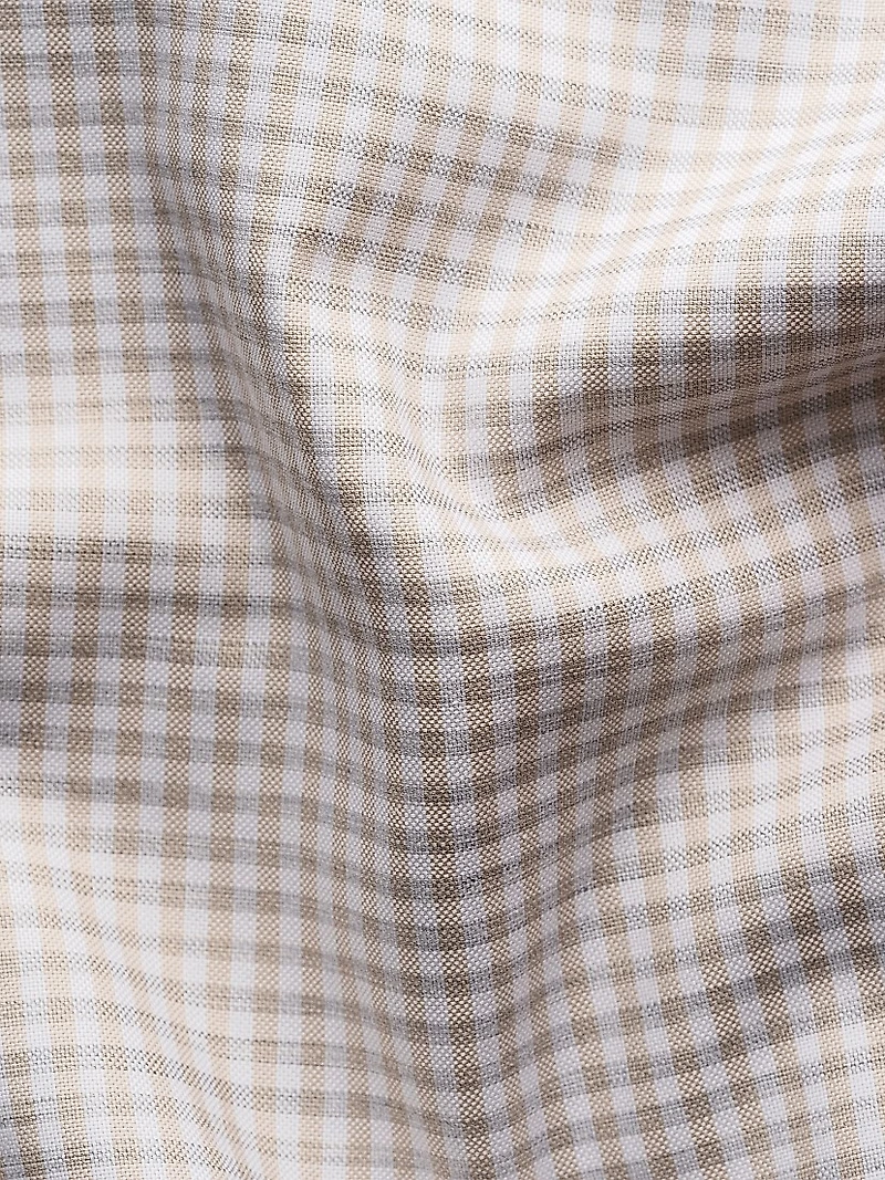 Slim-Fit Grid Check Shirt