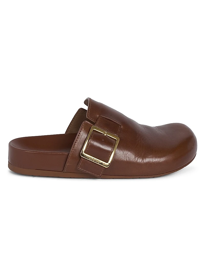 Women's Ease Buckle Leather Mules