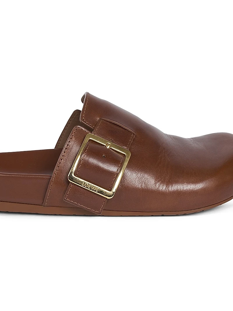 Women's Ease Buckle Leather Mules