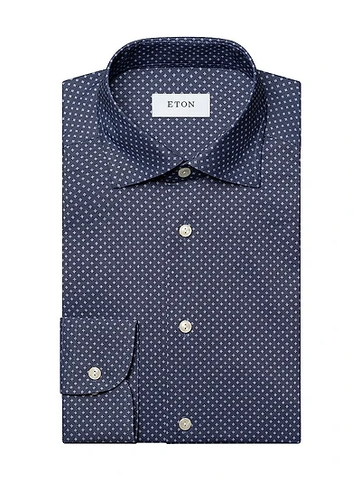 Slim-Fit Geometric Shirt