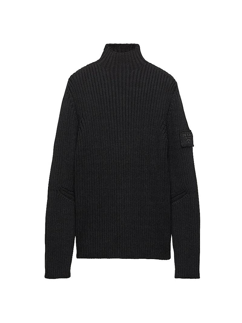 Wool Mock Turtleneck Sweater