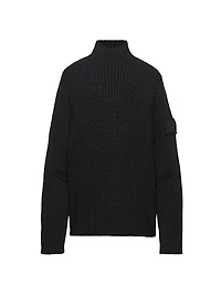 Wool Mock Turtleneck Sweater