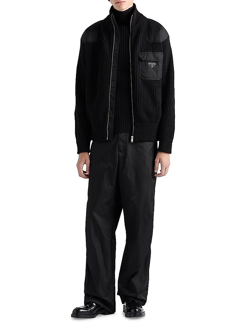 Wool Mock Turtleneck Sweater