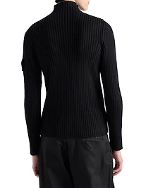 Wool Mock Turtleneck Sweater