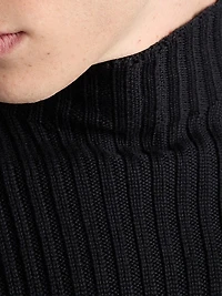 Wool Mock Turtleneck Sweater