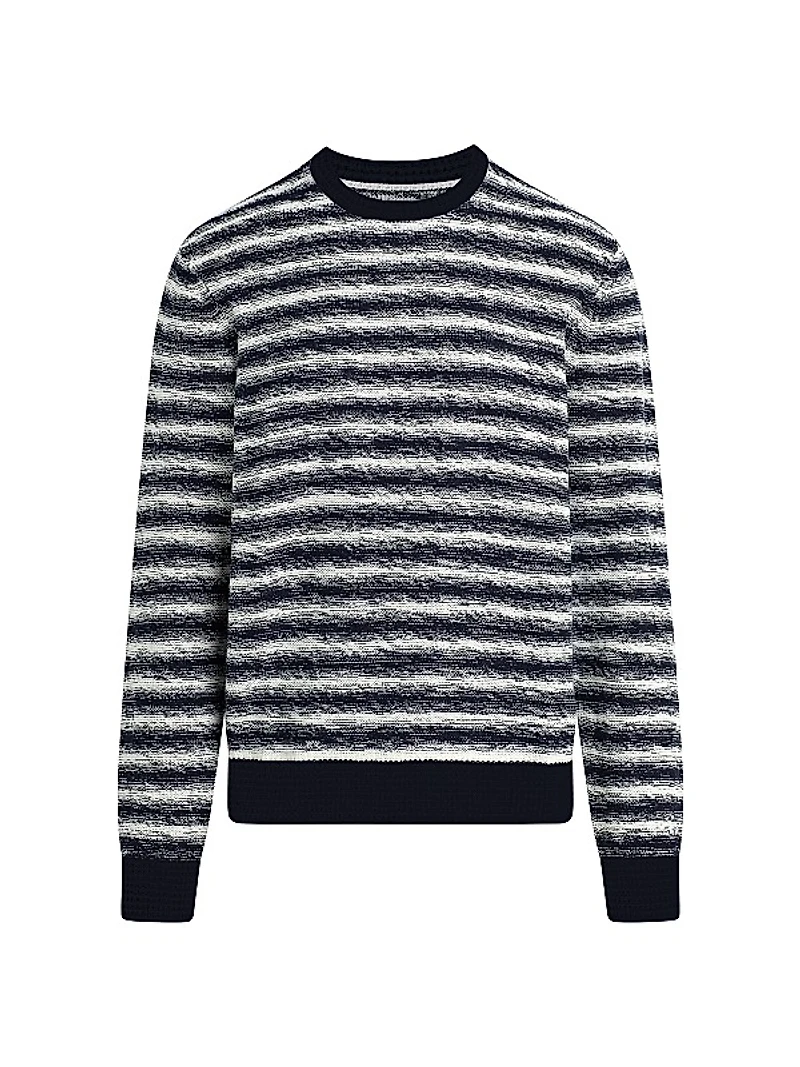 Drew Striped Knit Crewneck Sweater