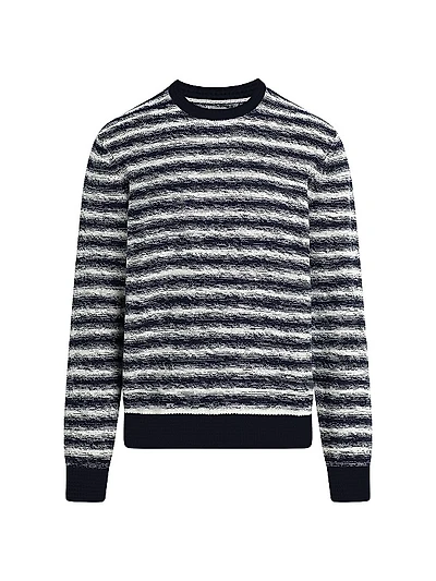 Drew Striped Knit Crewneck Sweater