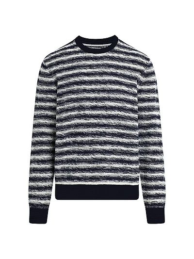 Drew Striped Knit Crewneck Sweater
