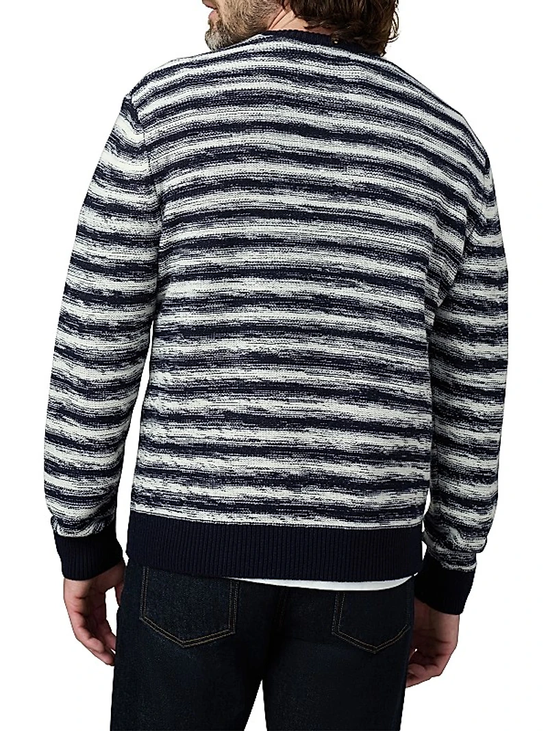 Drew Striped Knit Crewneck Sweater