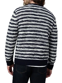 Drew Striped Knit Crewneck Sweater