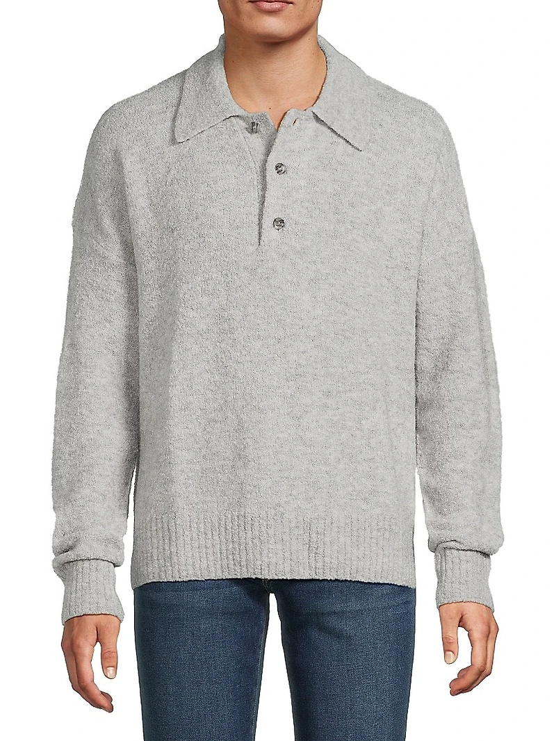 Julian Relaxed-Fit Polo Sweater