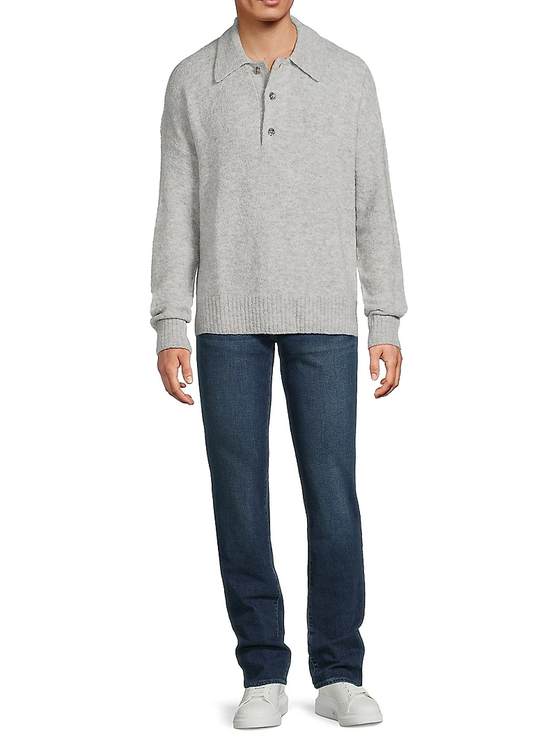 Julian Relaxed-Fit Polo Sweater