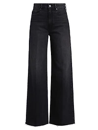 Anessa High-Rise Raw Hem Jeans