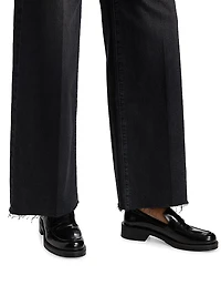 Anessa High-Rise Raw Hem Jeans