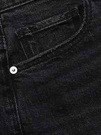 Anessa High-Rise Raw Hem Jeans