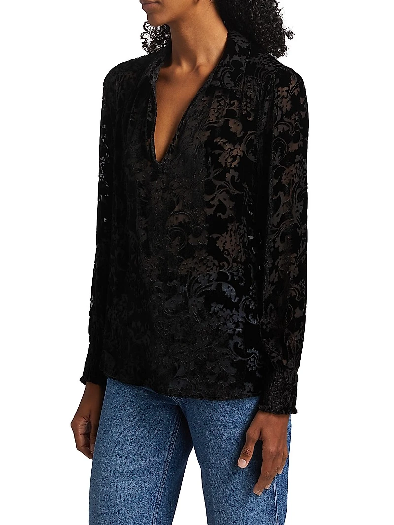 Ginerva Burnout Blouse