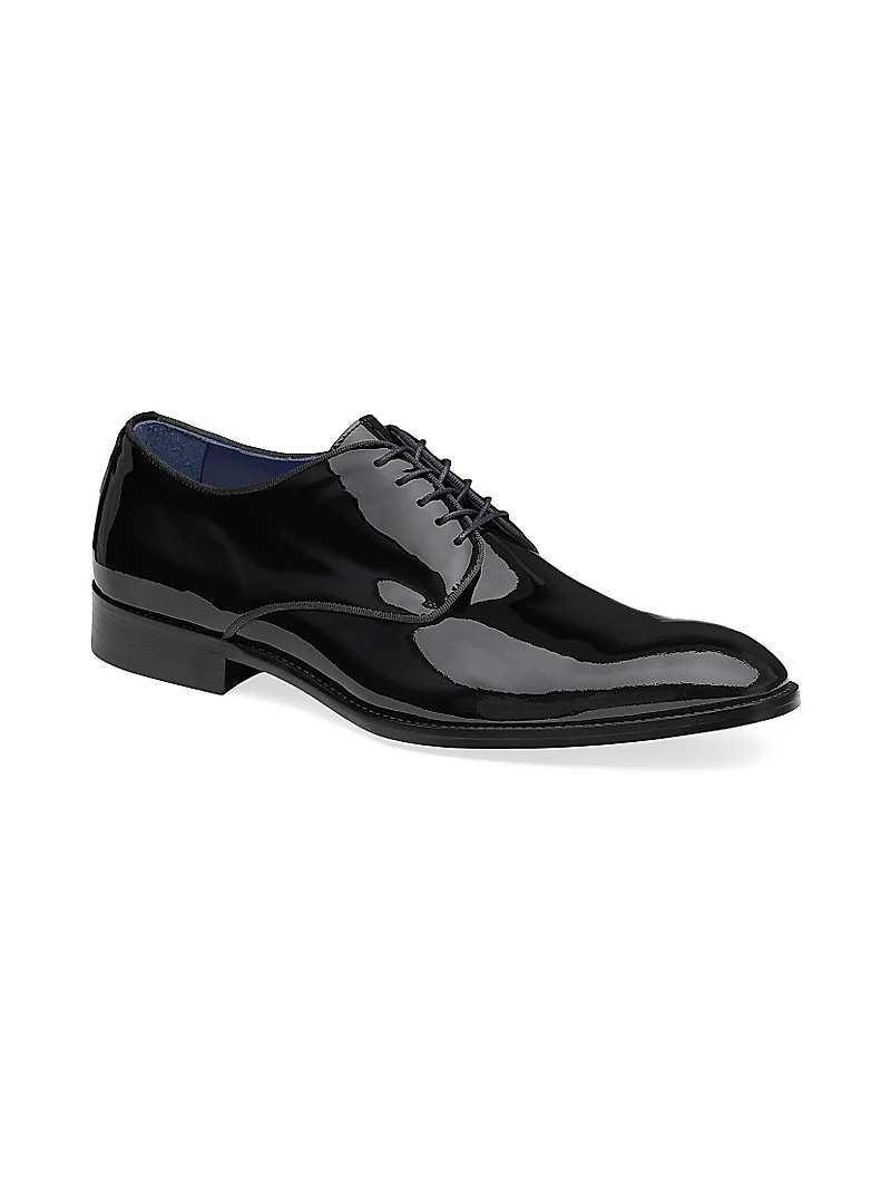 Kinser Patent Leather Lace-Up Shoes