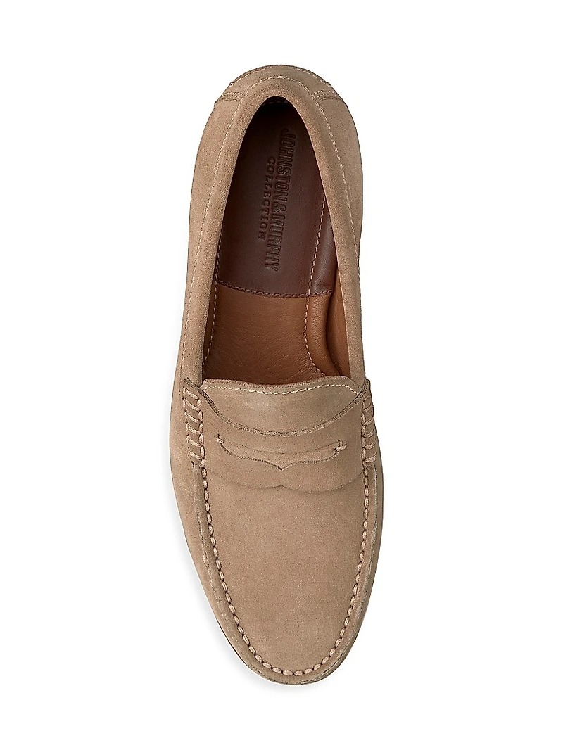 Baldwin Suede Penny Loafers