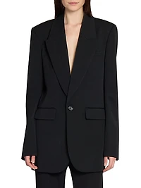 Jacket in Grain De Poudre